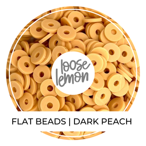 Flat Beads | Dark Peach