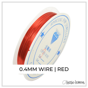 Craft Wire | Red | 11M X 0.4Mm