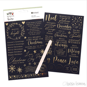 Hearth + Home | Foil Rub Ons (2 Sheets)