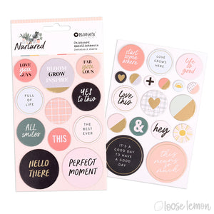 Nurtured | Chipboard Circle Embellishments