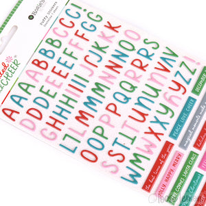 Sprinkled With Cheer | Puffy Mini Stickers (Alphabets & Phrases)