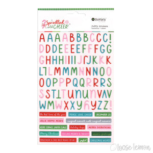 Sprinkled With Cheer | Puffy Mini Stickers (Alphabets & Phrases)