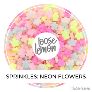Clay Sprinkles | Neon Flowers
