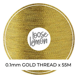 Gold Metallic Thread  | 0.1Mm X 55M