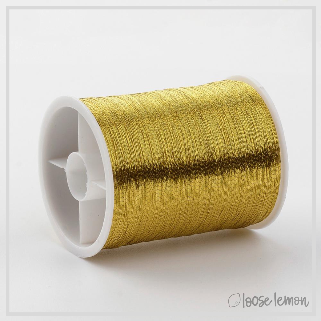 Gold Metallic Thread  | 0.1Mm X 55M