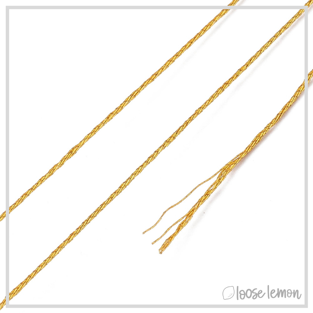 Gold Metallic Thread  | 0.5Mm X 50M