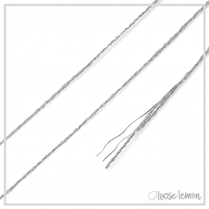 Silver Metallic Thread  | 0.5Mm X 50M