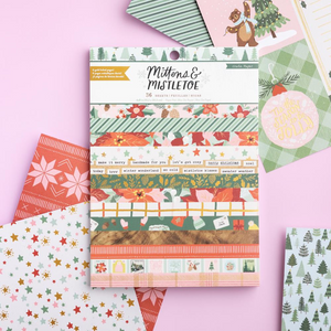 Crate Paper |  Mittens & Mistletoe 6" x 8" Paper Pad (36 Pages)