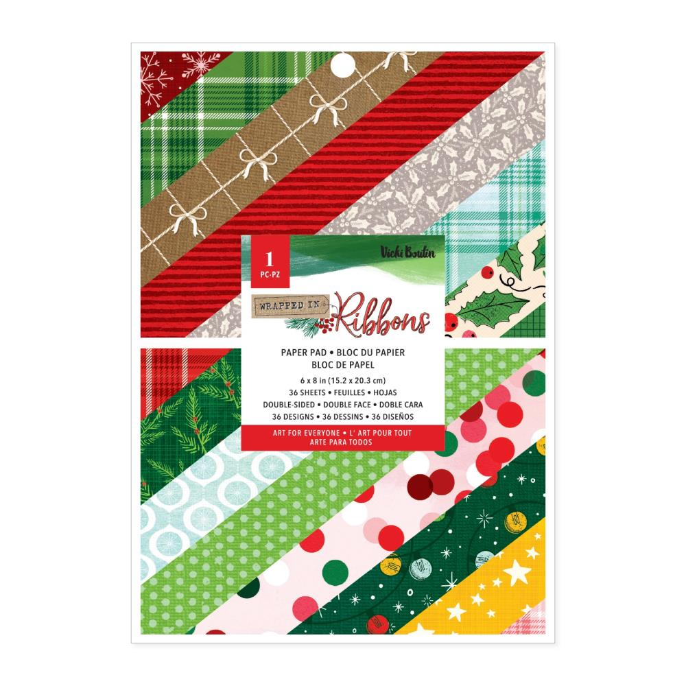 Vicki Boutin |  Wrapped in Ribbons 6" x 8" Paper Pad (36 Pages)