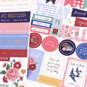 Bayfair | Cardstock Sticker Pack (2 Sheets) with Gold Foil