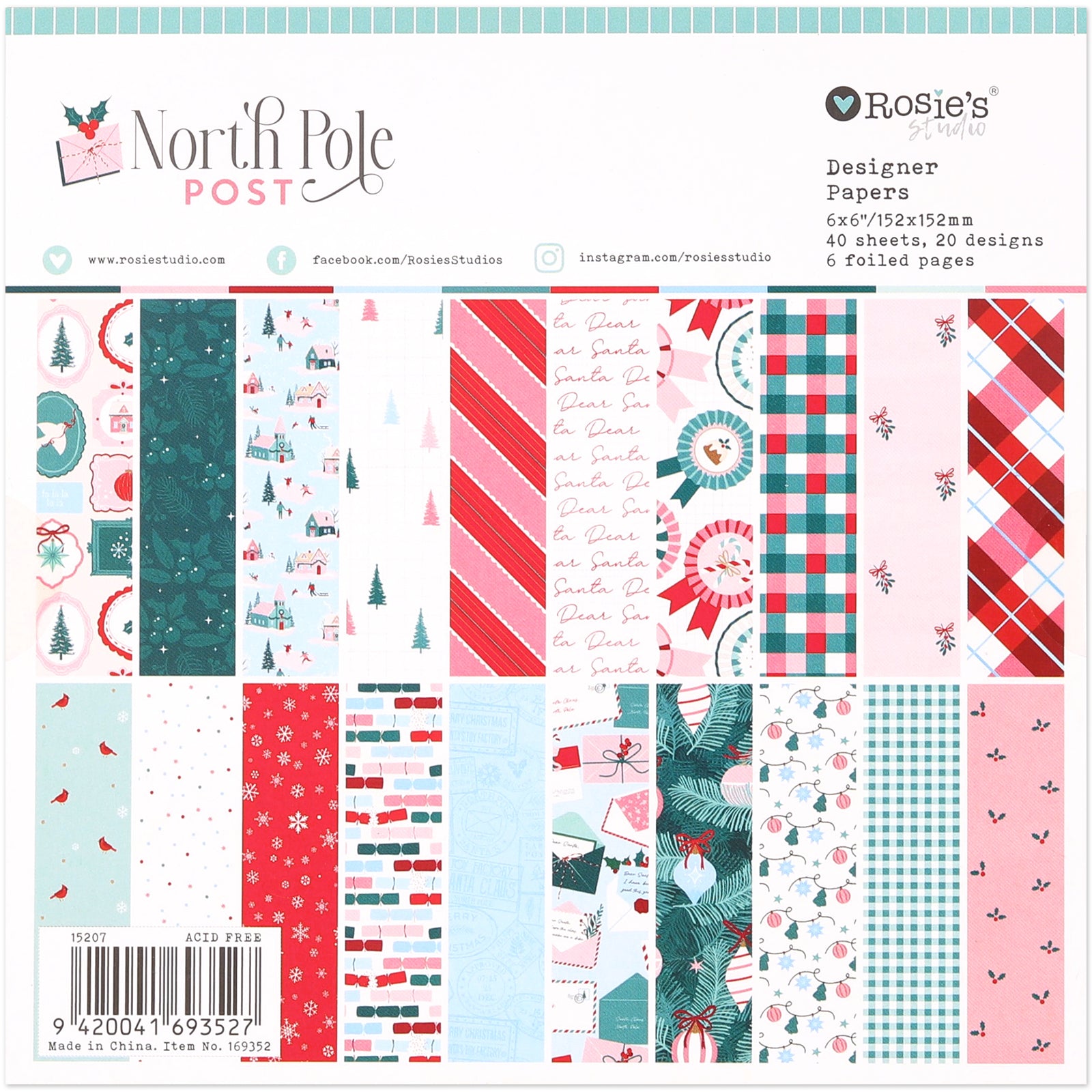 North Pole Post | 6" X 6" Paper Pad (40 Sheets)