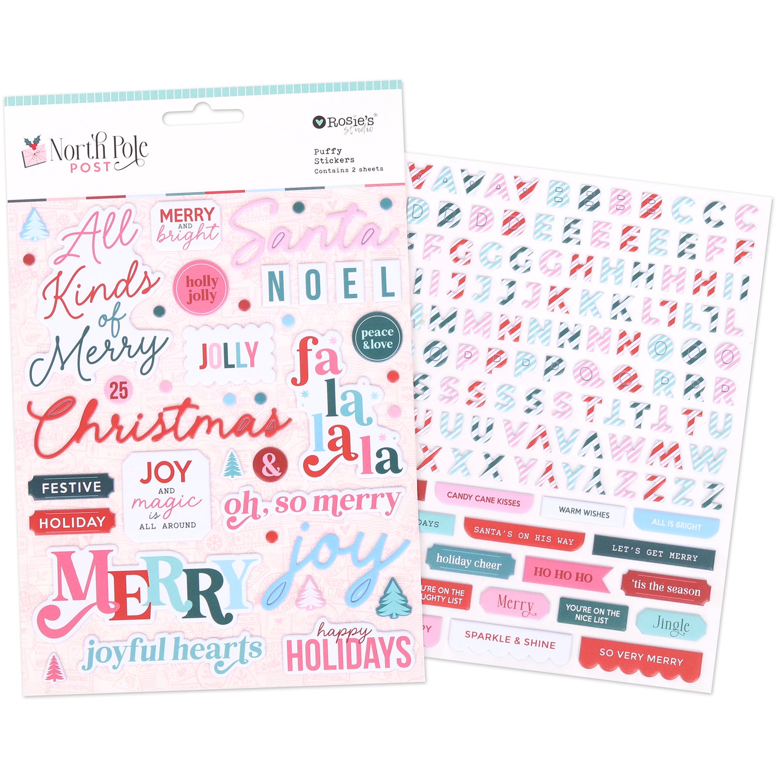 North Pole Post | Puffy Stickers (2 Sheets)