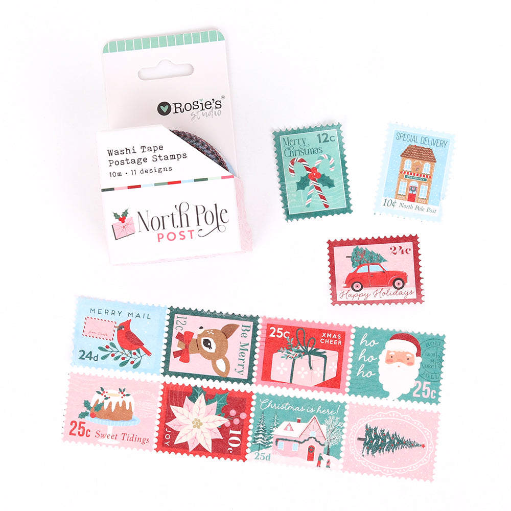 North Pole Post | Postage Stamp Washi Tape