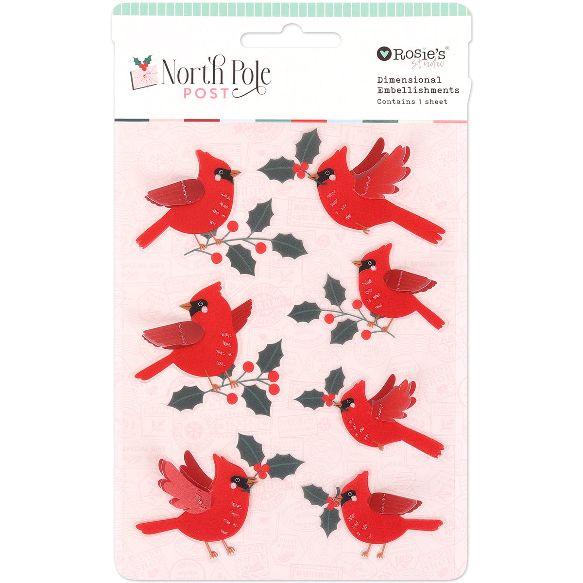 North Pole Post | Dimensional Festive Birds