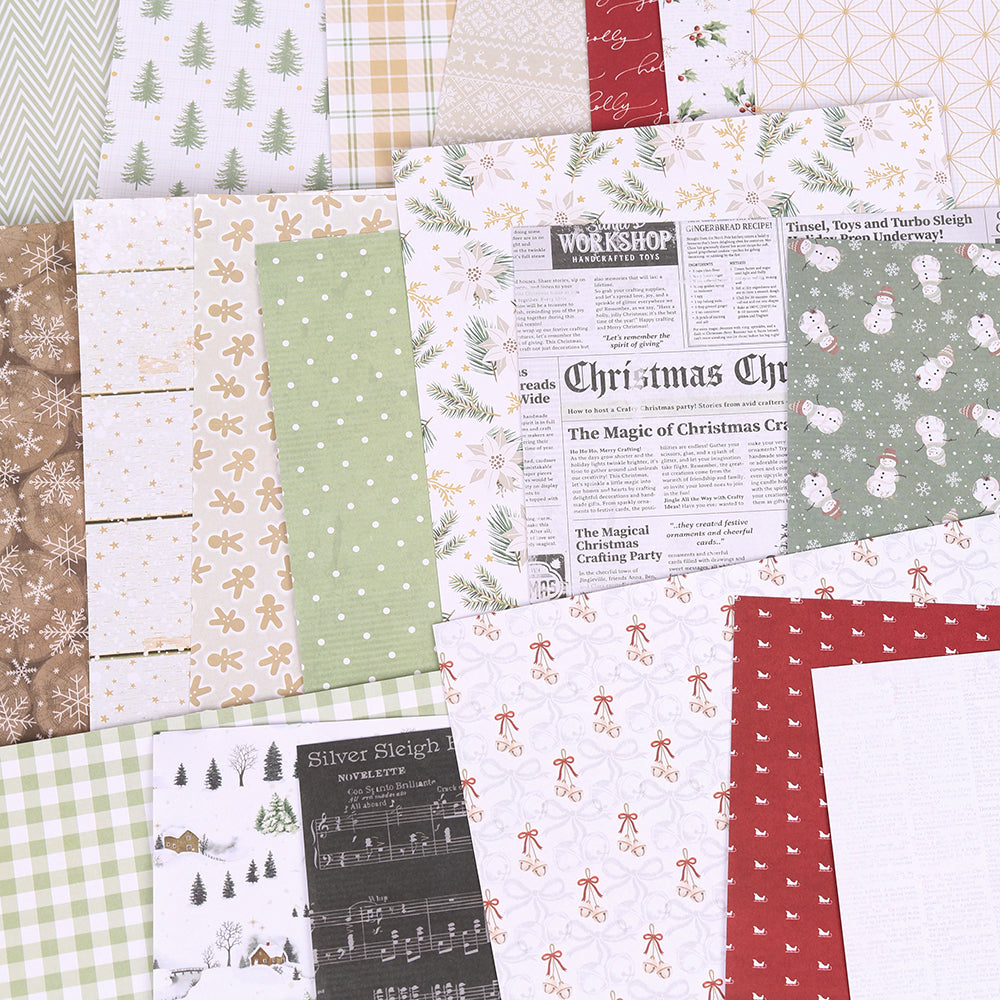 Sleigh Bells Ring | 12" X 12" Paper Pack ( 20 Sheets)