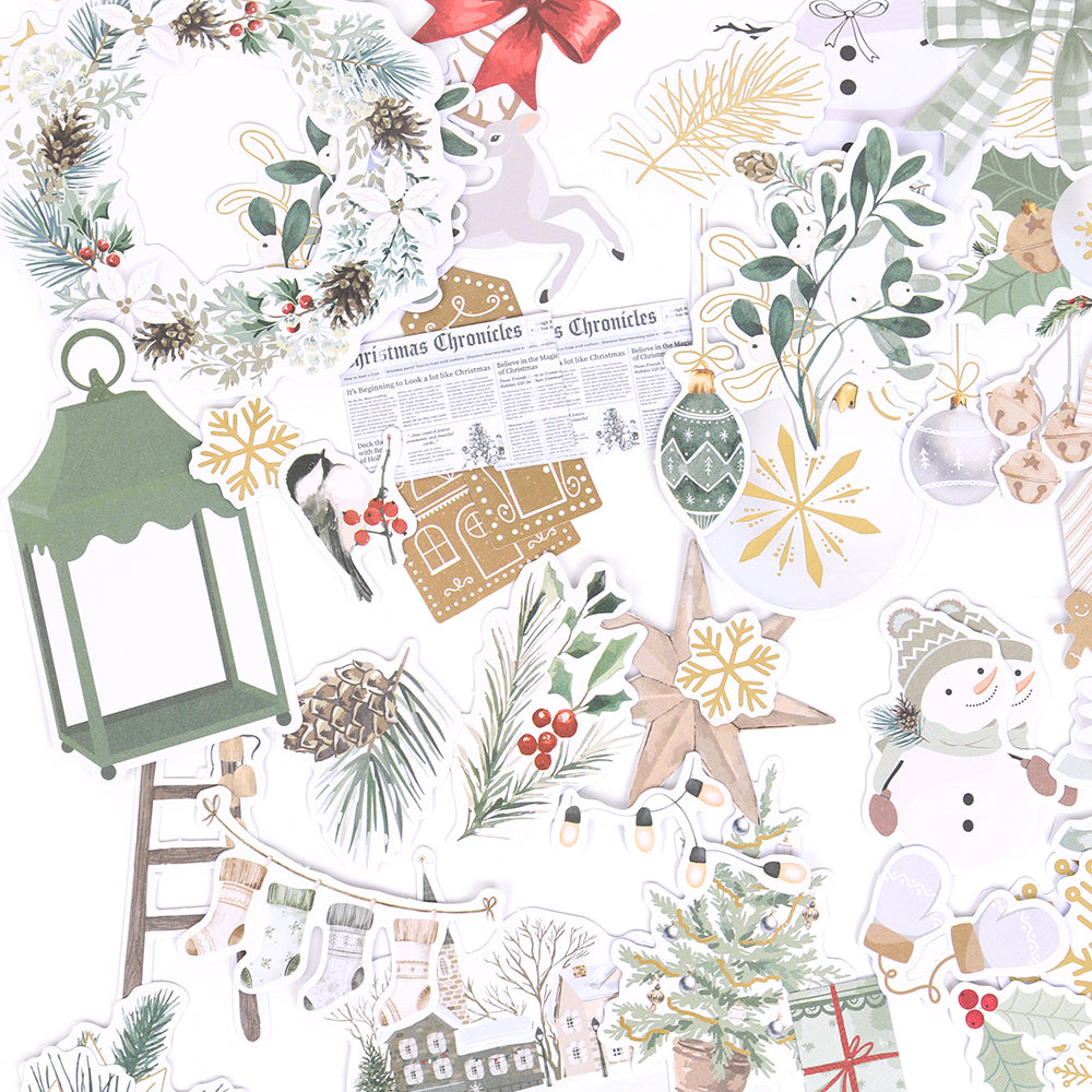Sleigh Bells Ring | Diecut Cardstock Ephemera (128 pcs)