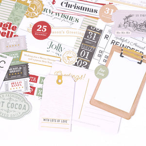 Sleigh Bells Ring | Diecut Cardstock Sentiments (128 pcs)