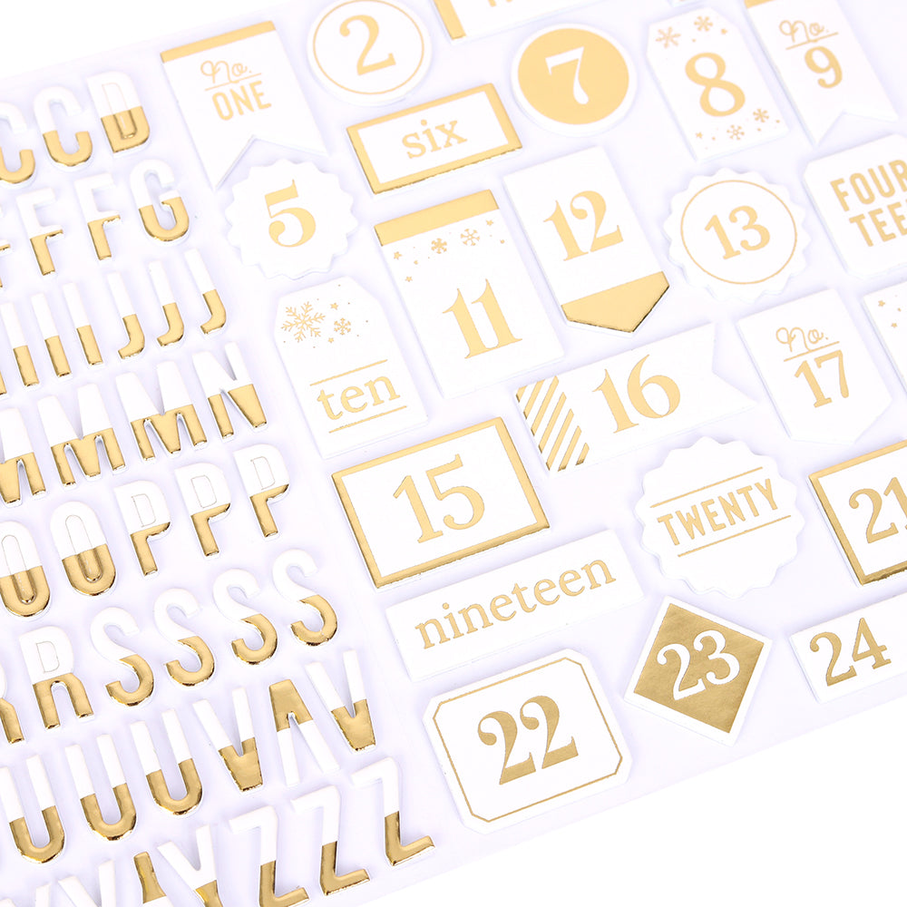 Sleigh Bells Ring | Foam Alphabet & Number Stickers (2 Sheets)