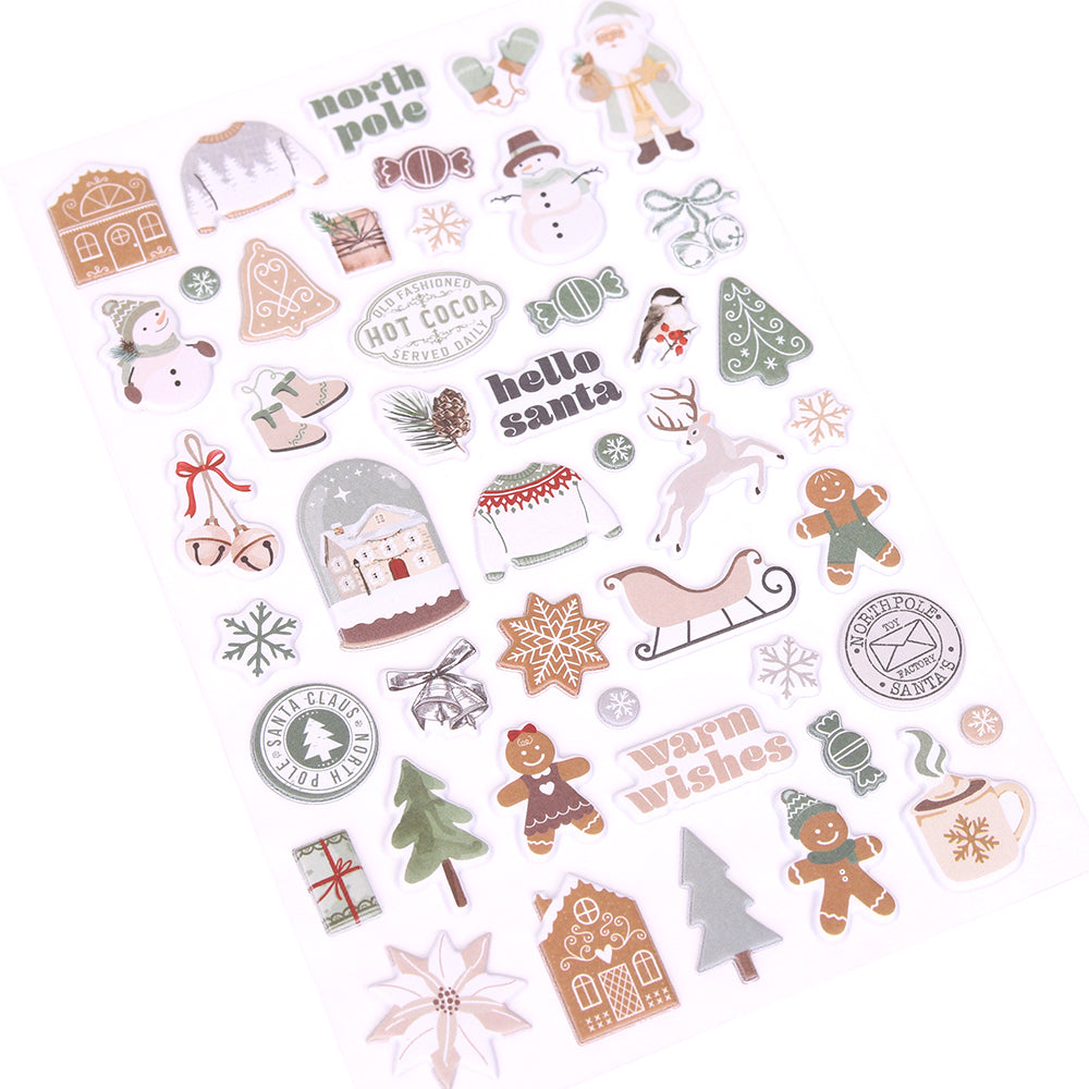 Sleigh Bells Ring | Puffy Motif Stickers (56 pcs)