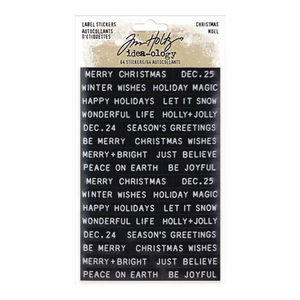 Tim Holtz Idea-Ology Sentiments Label Stickers Christmas (TH94205)