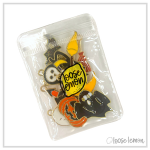 Halloween Enamel Charms x 10 | Ghosts, Bats, Witches & More!