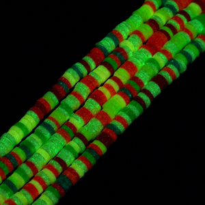 CLEARANCE 4mm Flat Beads | Multi (Glow)