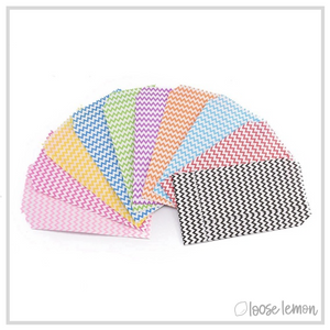 Chevron Mini Bags x 45 | 9 Colours