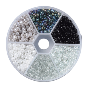 4mm Glass Seed Beads | White (60g)