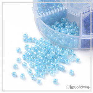 4mm Glass Seed Beads | Blue (60g)