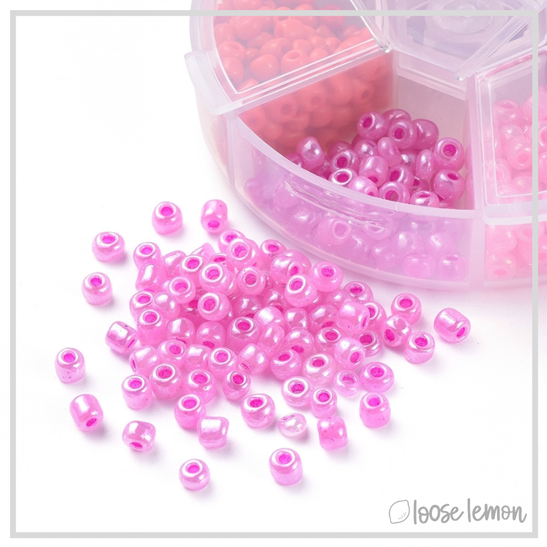 4mm Glass Seed Beads | Red (60g)