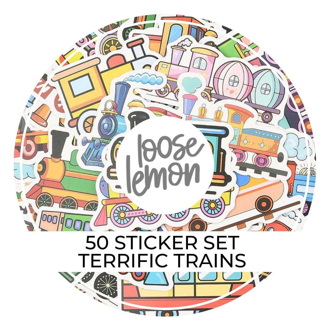 50 Sticker Set | Terrific Trains