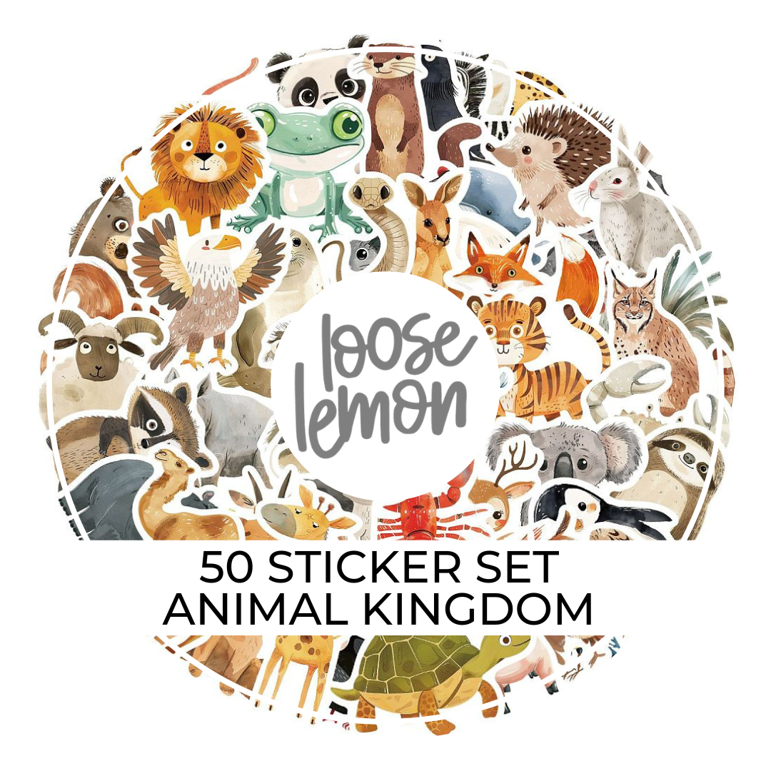 50 Sticker Set | Animal Kingdom