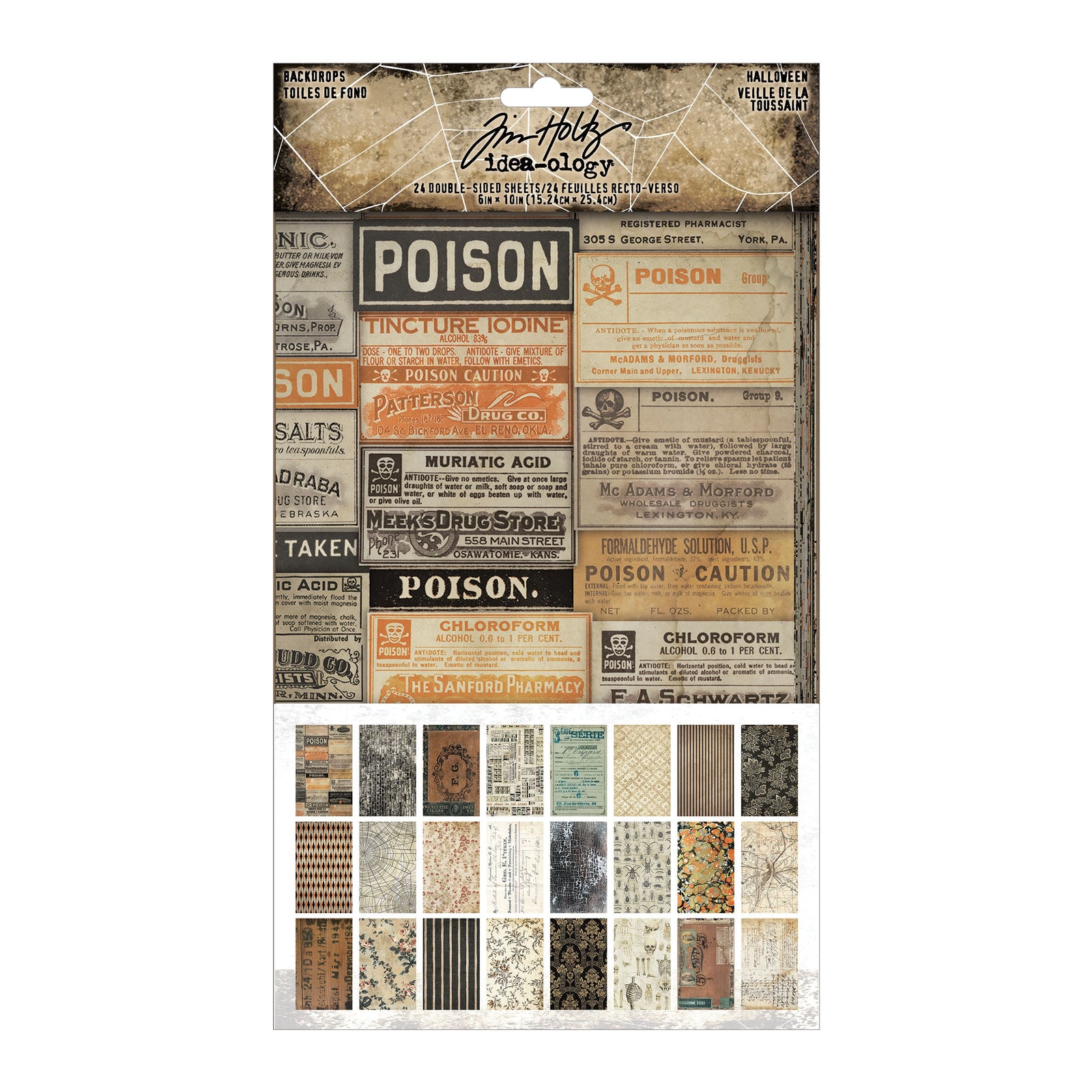 Tim Holtz Idea-Ology Halloween Backdrops | TH94433 (2025)