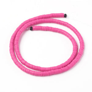 CLEARANCE 4mm Flat Beads | Bubblegum