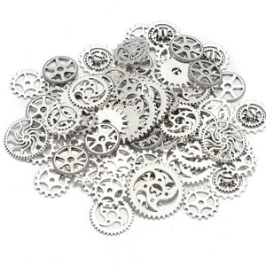 Silver Gear Charms (50g)
