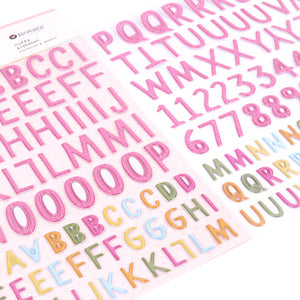 Born To Bloom | Puffy Alphabet (2 Sheets)