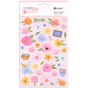 Born To Bloom | Puffy Stickers