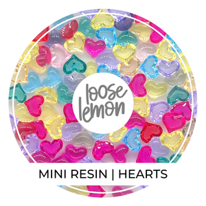Mini Resin | Hearts x 30
