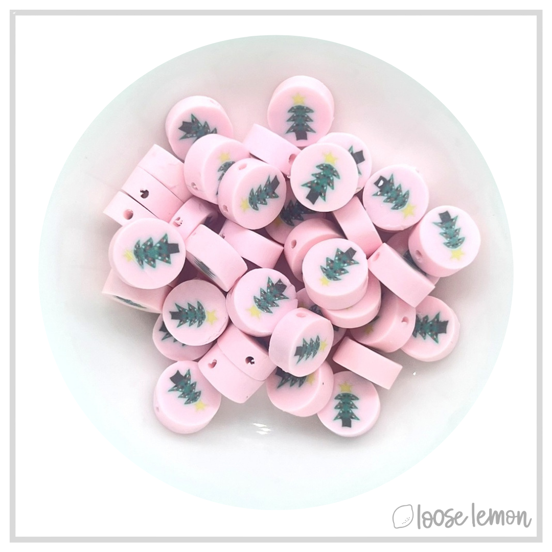 Feature Beads | Pink Trees