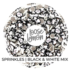 Clay Sprinkles | Black & White Mix