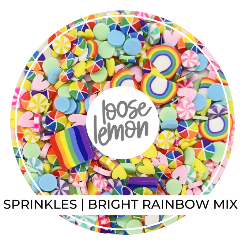 Clay Sprinkles | Bright Rainbow Mix