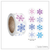 100 Cool Snowflakes 1" Stickers/Seals