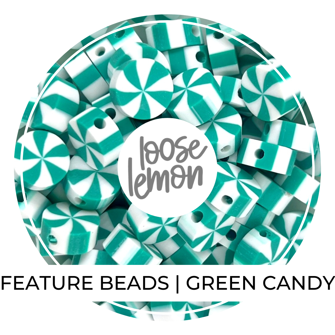 Feature Beads | Green Candy