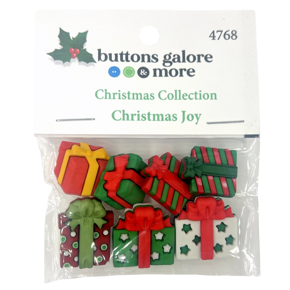 Christmas Buttons x 7 | Christmas Joy (Buttons Galore & More)