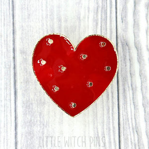 Large Heart | Christmas Enamel Pin