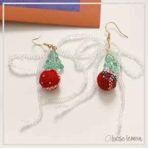 Glass Tree Beads x 25