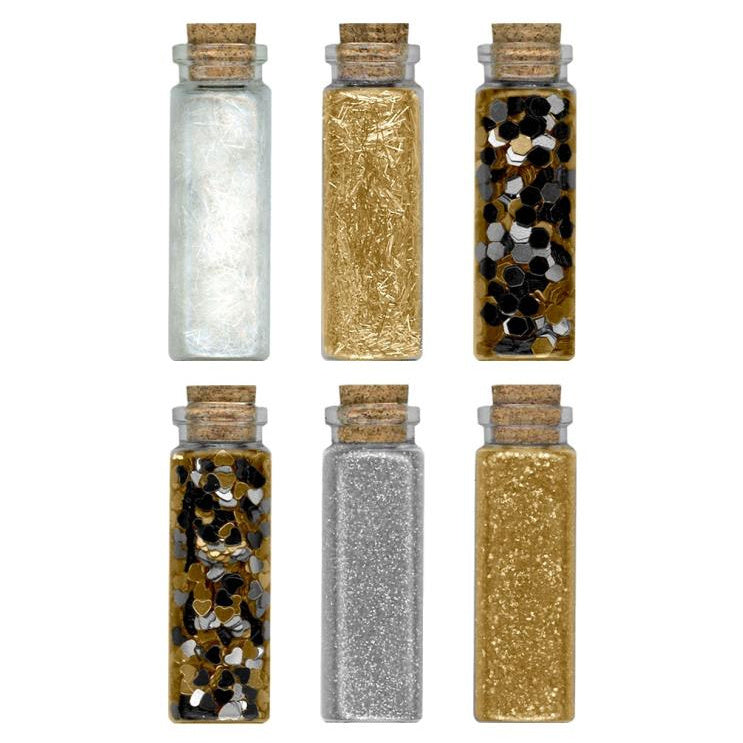 Craft Medley Glitter Confetti Vials | Metallic