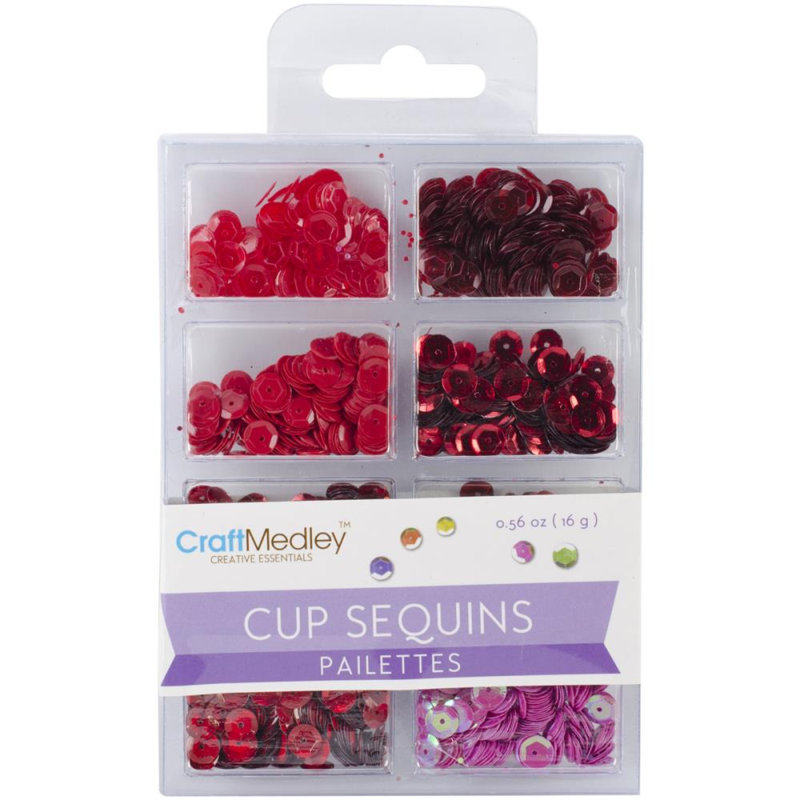 Craft Medley Cup Sequins | Rouge Red