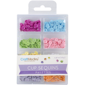 Craft Medley Cup Sequins | Baby Bright Colors