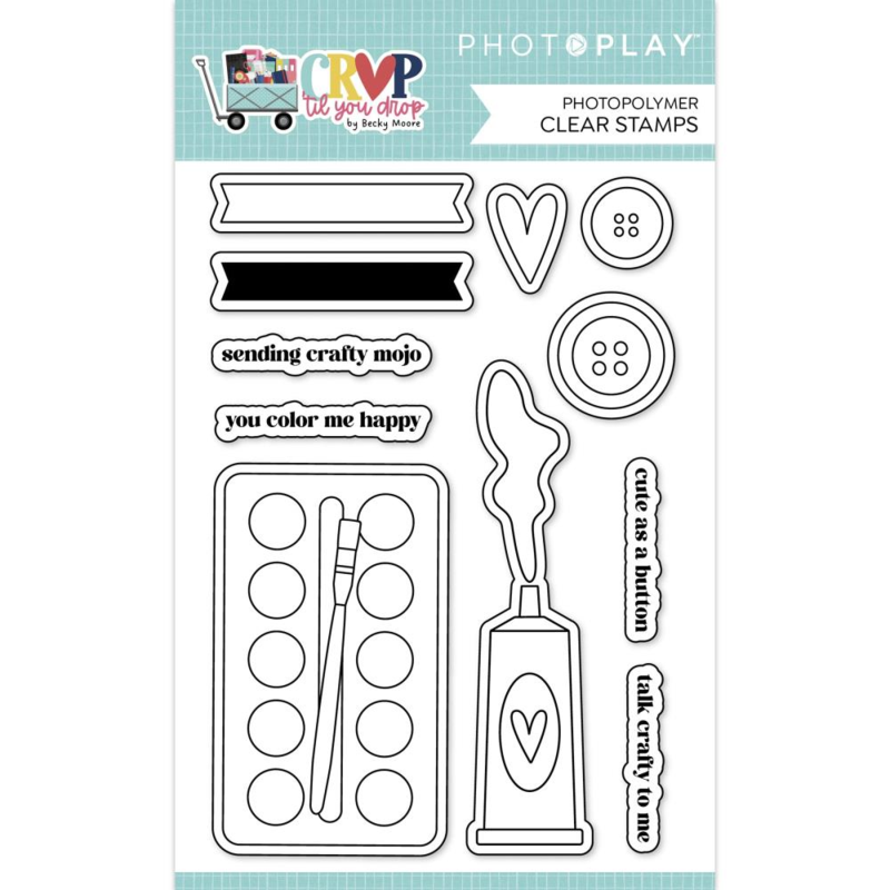 PhotoPlay Paper | Crop 'Til You Drop Photopolymer Clear Stamps